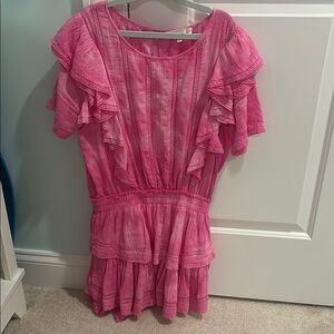 Love Shack Fancy Natasha Dress Pink